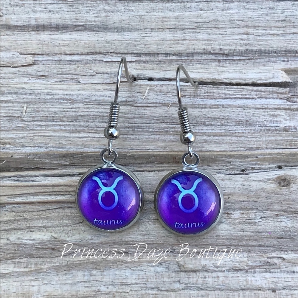 Taurus ♉️‎ Zodiac Sign Dangle Earrings